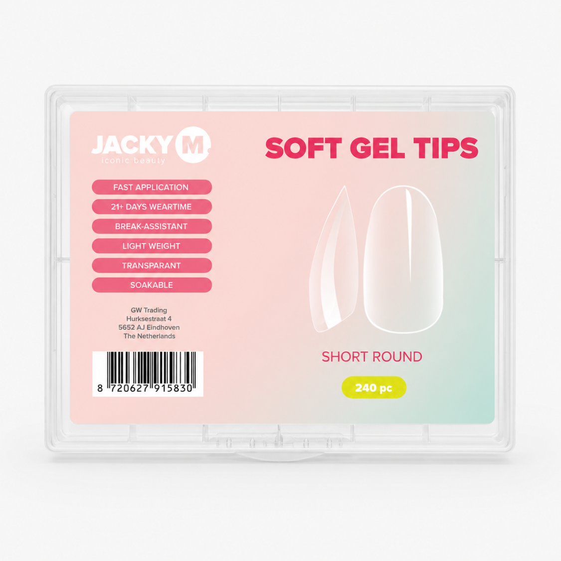 Soft Gel Tips Short Round JACKY M.