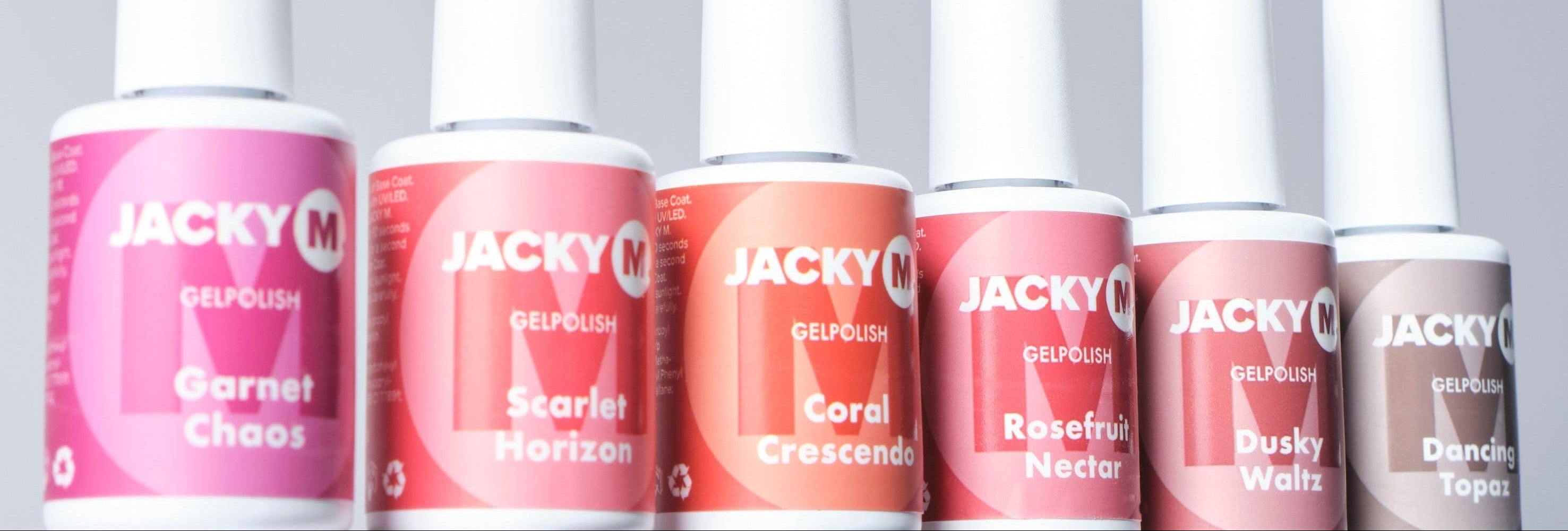 gel polish bottles in different shades for long-lasting manicure by JACKY M.