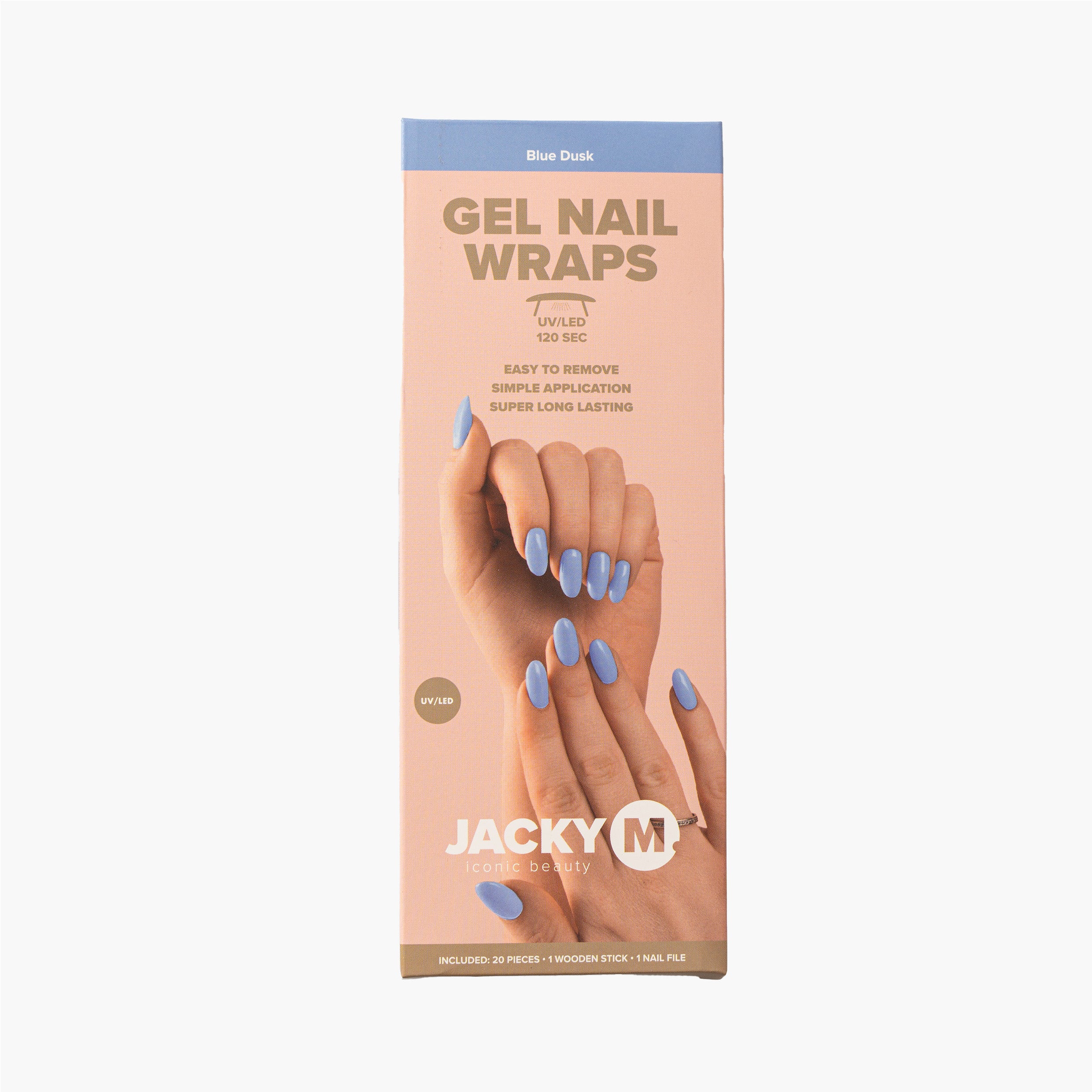 Gel Nail Wraps Blue Dusk 20pcs - JACKY M. - JACKY M. Iconic Beauty