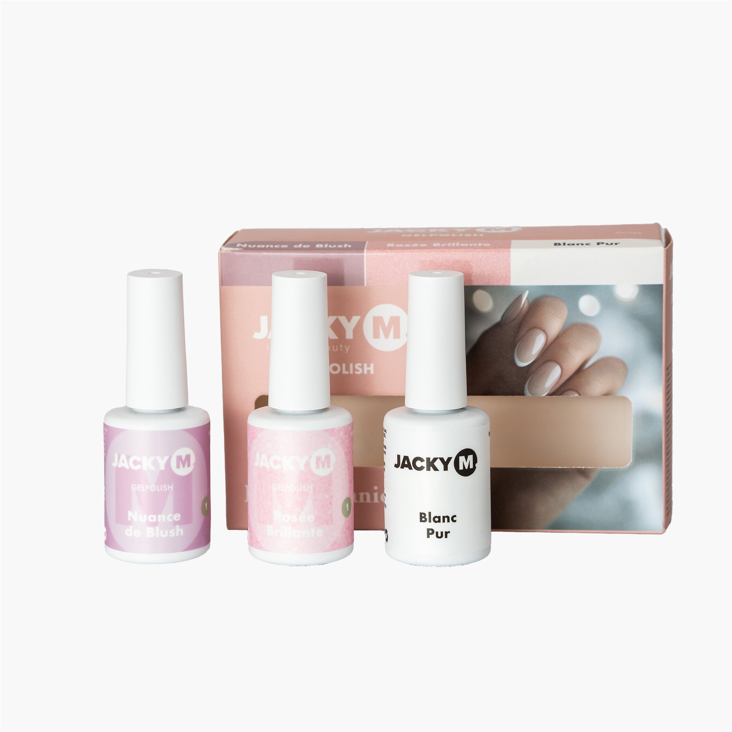 JACKY M. French Manicure Gelpolish Set 3-teilig