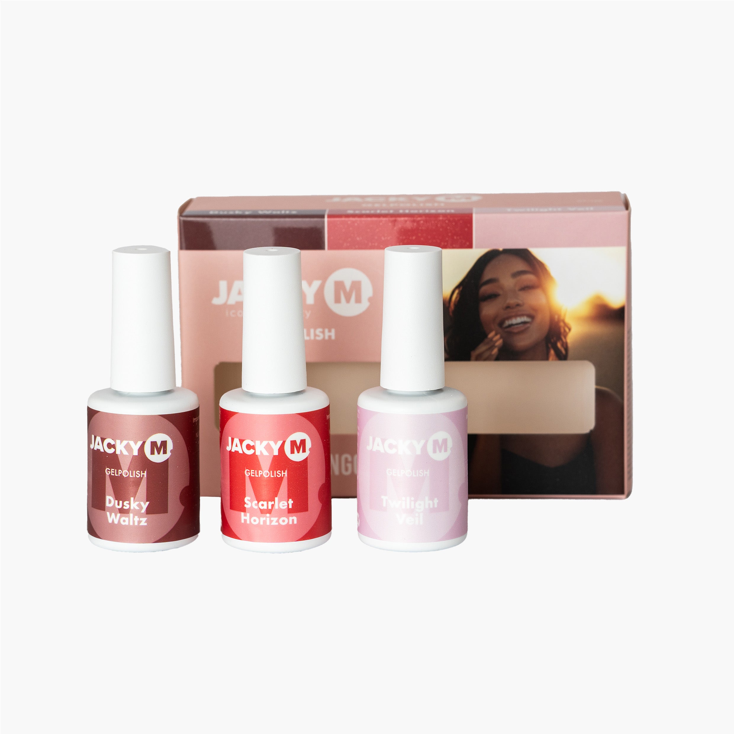 JACKY M. Sunset Tango Gelpolish Kit 3pcs - Vegan & TPO free