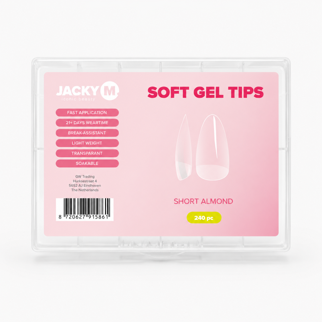 Soft Gel Tips Short Almond JACKY M.