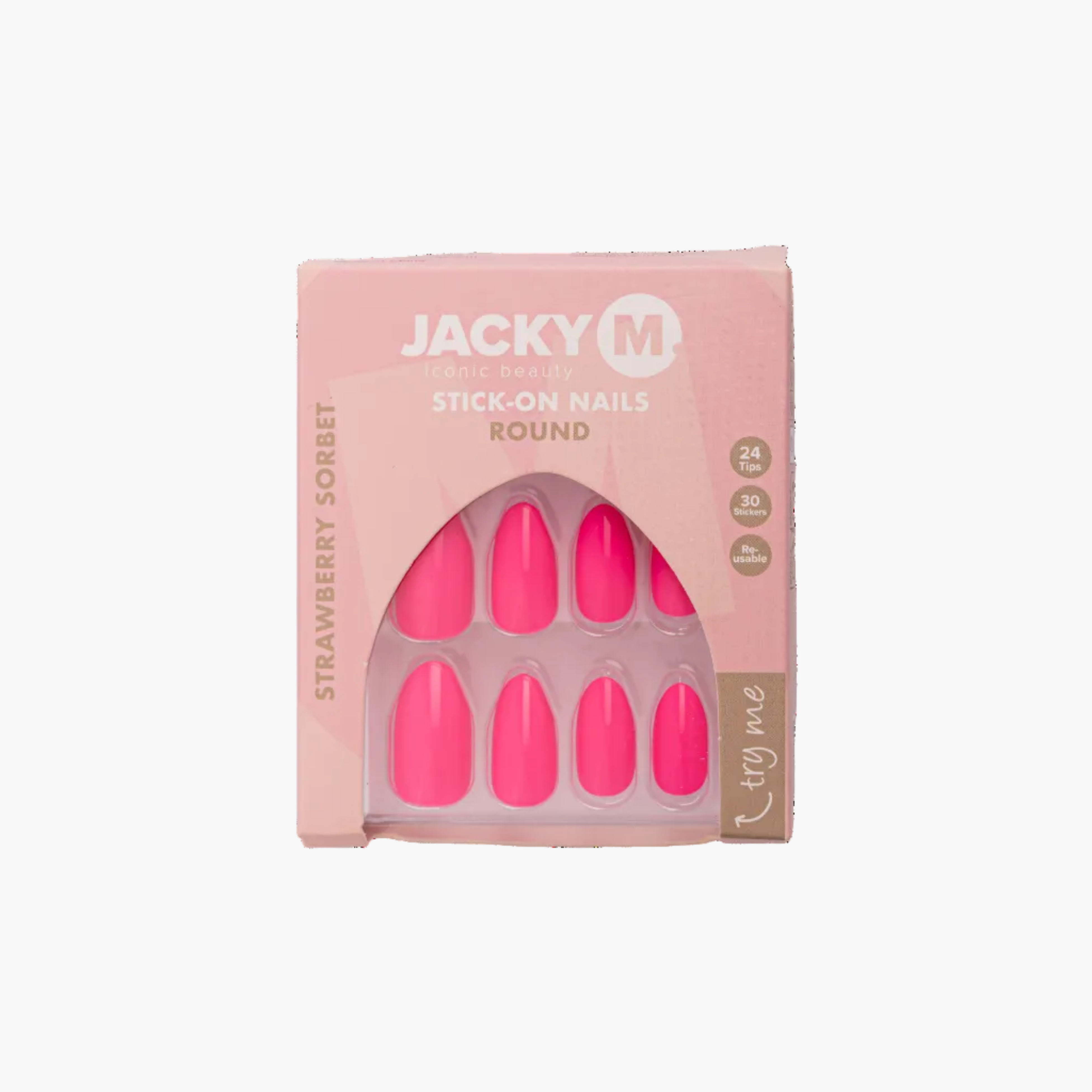 Stick-on Nails - Strawberry Sorbet JACKY M. - JACKY M. Iconic Beauty