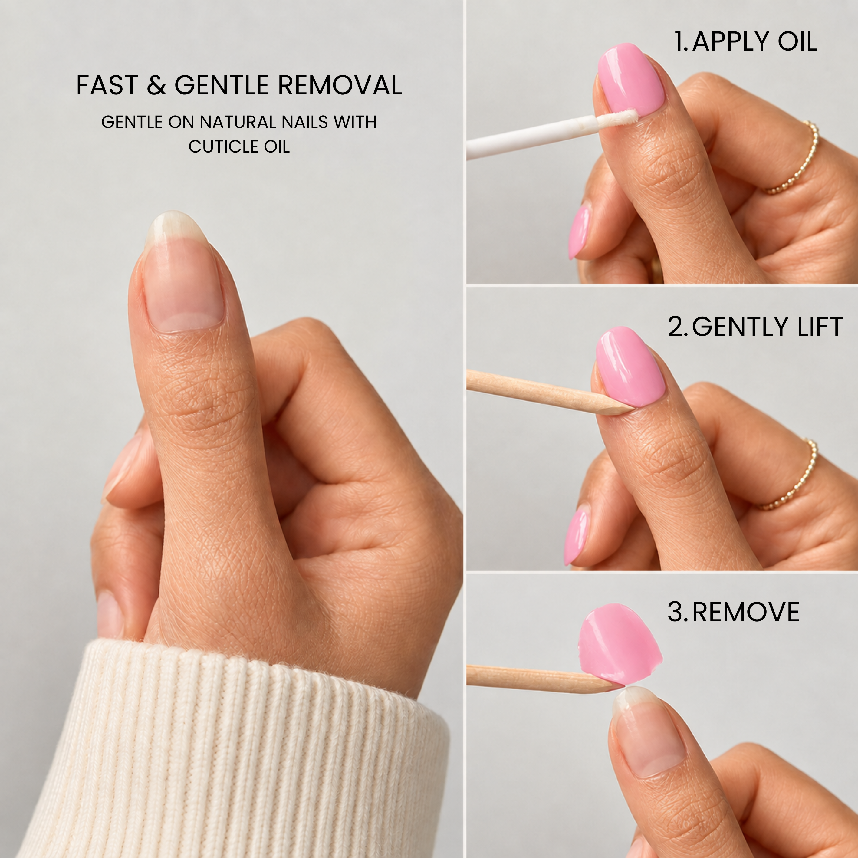 Remove Gel Nail Wraps