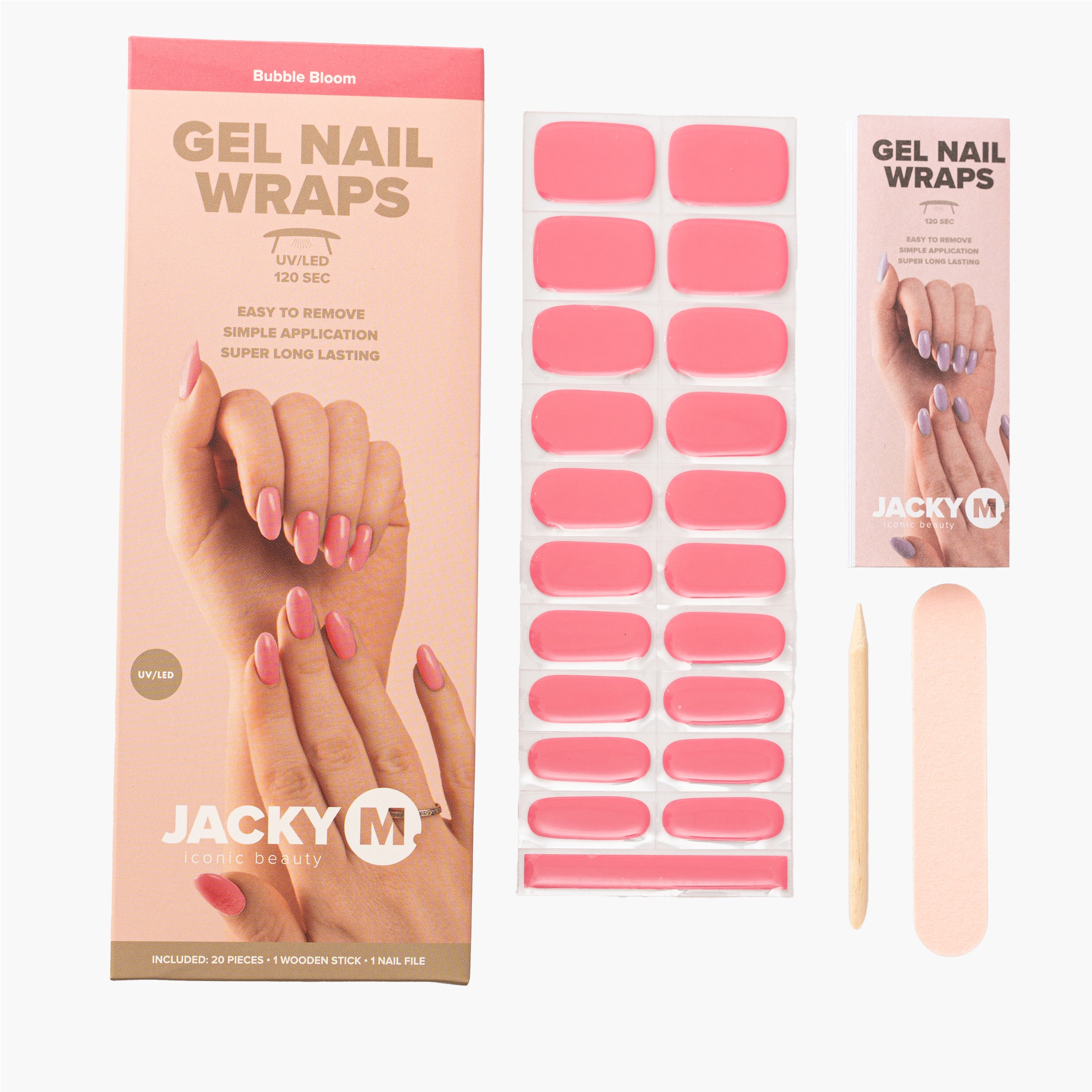 Gel-Nagelfolien Rubinrot